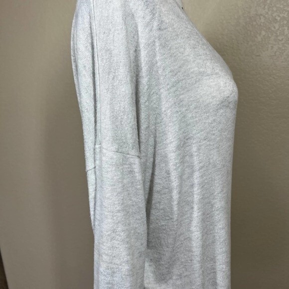 Philosophy ivory sweater 3/4 sleeve relax fit V neckline size L boho soft girl - Picture 9 of 15